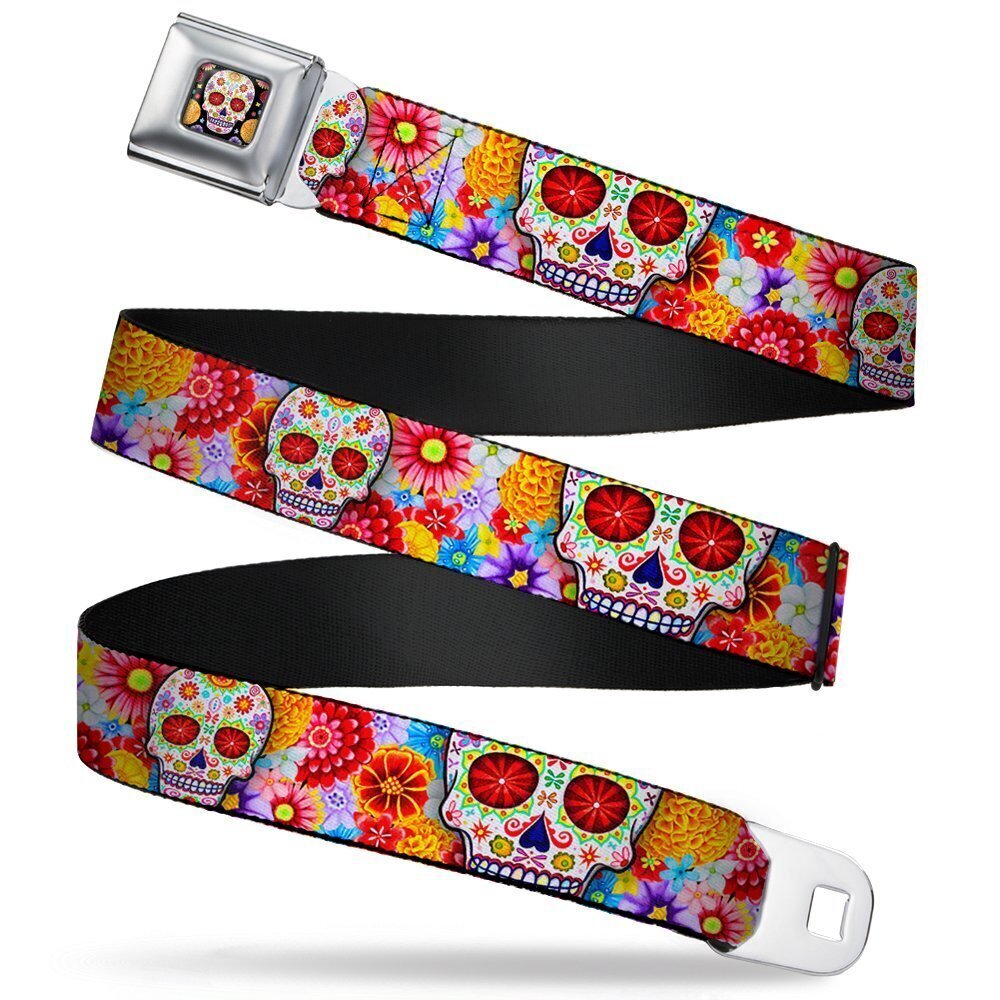 7818 Seatbelt Belt Thaneeya Sugar Skulls XL